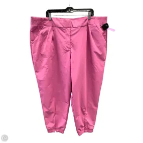 Athletic Pants By Nike Apparel In Pink, Size: 3x ExtendedSizeRange Odor Resistant Treatment
