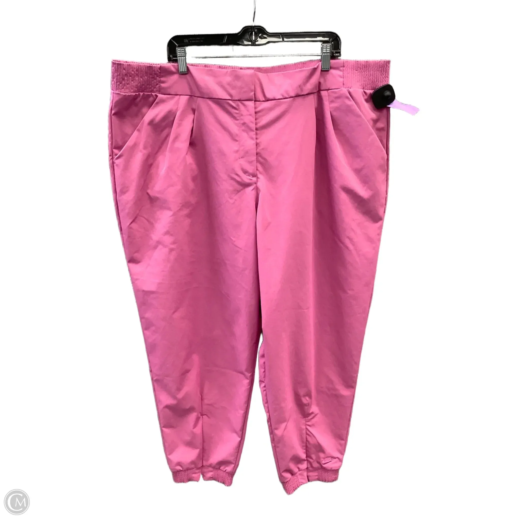Athletic Pants By Nike Apparel In Pink, Size: 3x ExtendedSizeRange Odor Resistant Treatment