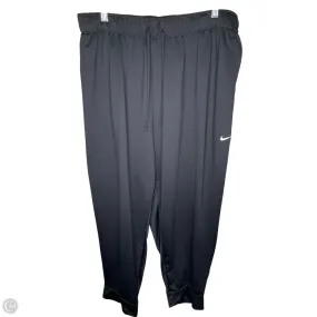 Athletic Pants By Nike In Black, Size: 2x Soft Wear Quick Slip