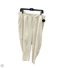 Athletic Pants By Old Navy In Cream, Size: Xl QuickReleaseClosures