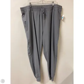 Urban Look SmoothZipClosure Athletic Pants By Old Navy In Grey, Size: 1x