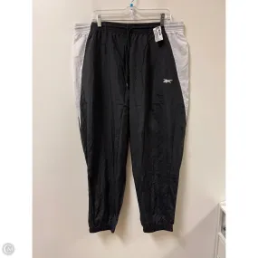 Athletic Pants By Reebok In Black & White, Size: 2x Travel-Ready