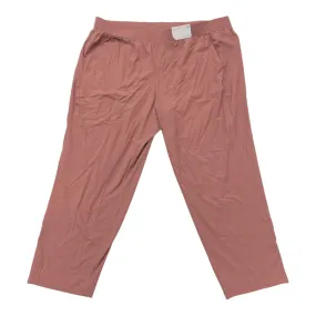 No Gap Waistband ExtendedSizeRange Athletic Pants By Stylus In Pink, Size:2X