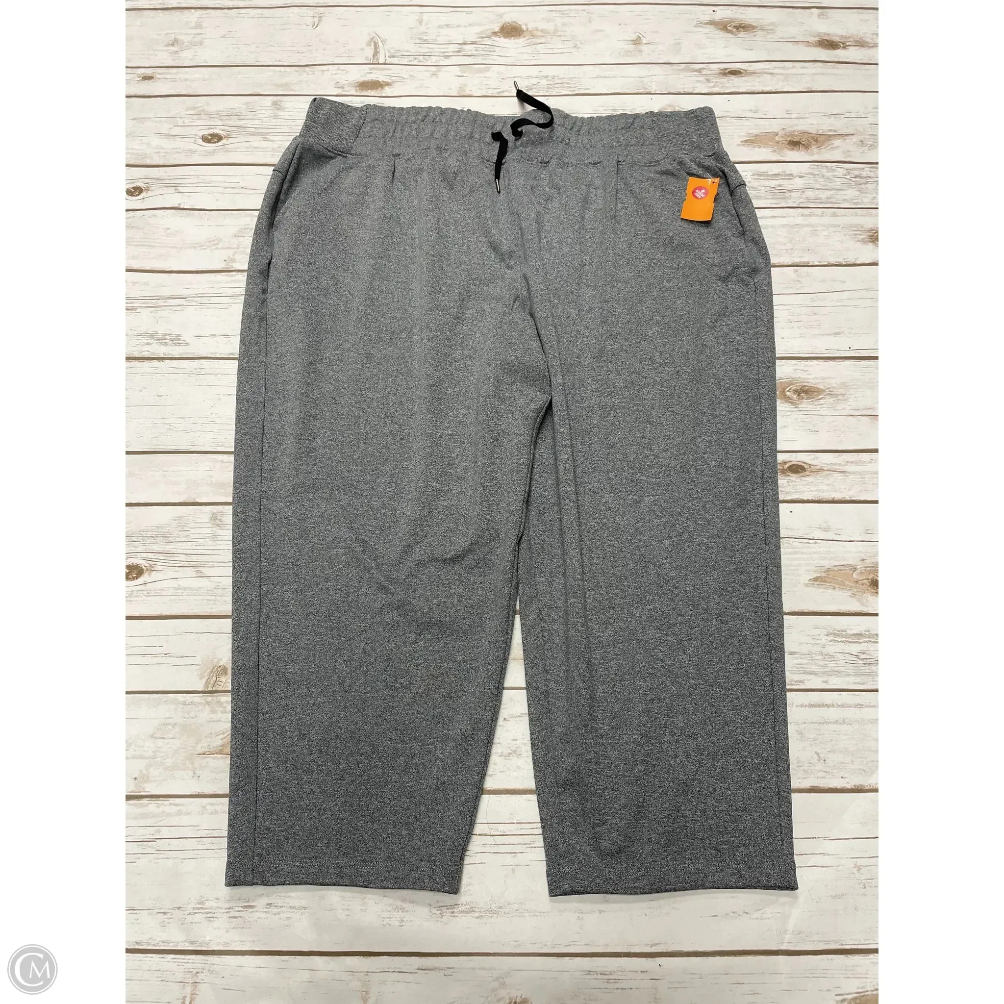 Athletic Pants By Tek Gear In Grey, Size: 1x Loose Design