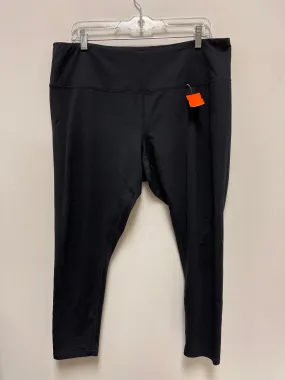Moisture wicking Flexible Design Athletic Pants By Zella In Black, Size: 2x