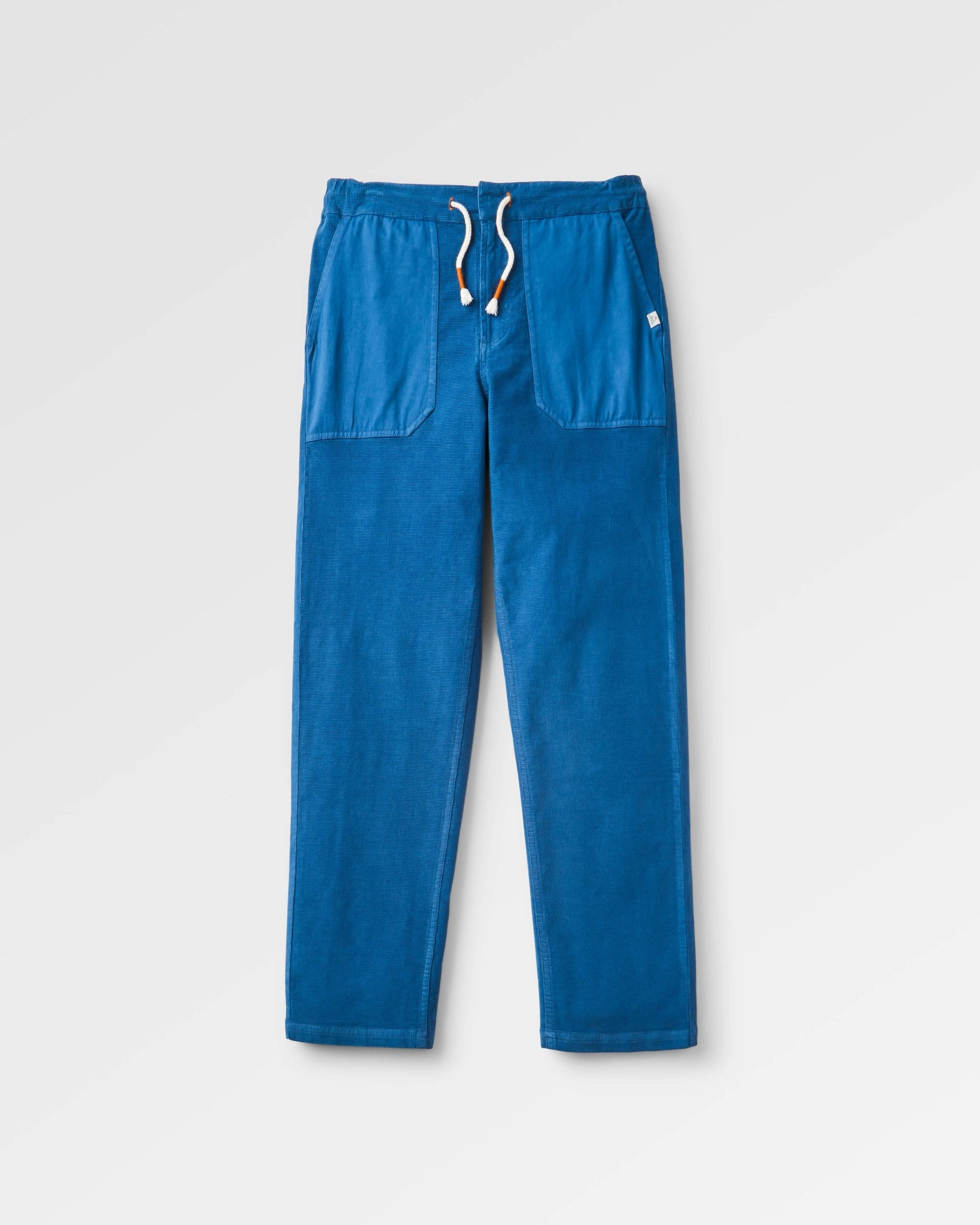 Avian Cord Trouser - Dark Denim HiddenDrawcord