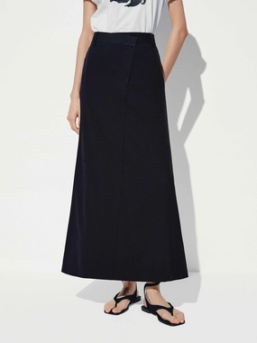 Durable Hem Dance Practice Back Slit A-Line Skirt