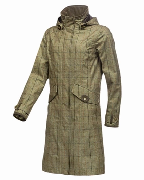 Baleno Twyford Womens Printed Tweed Coat Compact Design Three Layer Laminate
