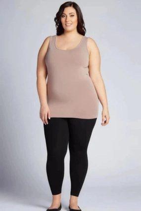 Indoor Cool Durable Weekend Bamboo Plus Size Fleece Leggings