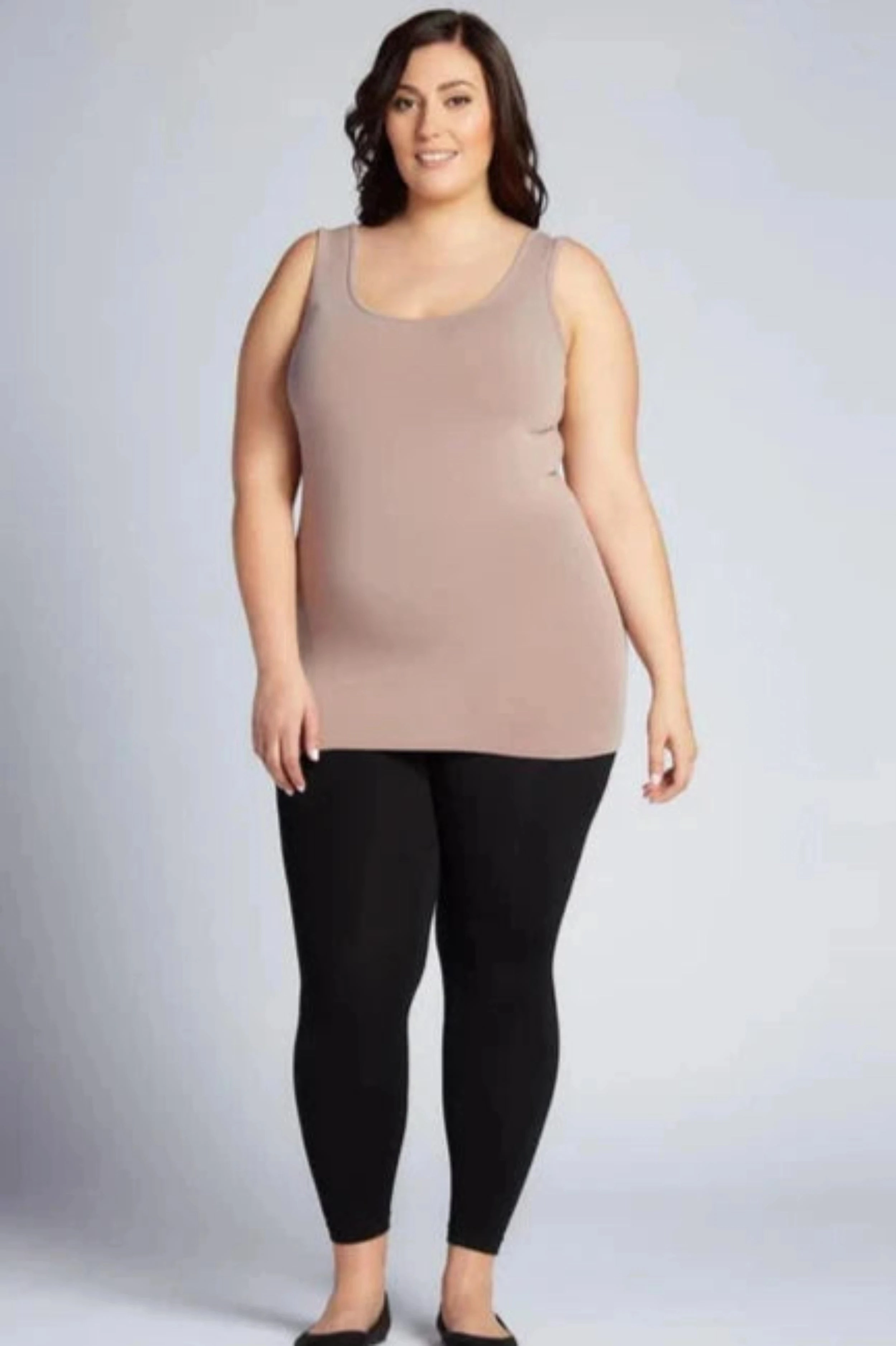 Indoor Cool Durable Weekend Bamboo Plus Size Fleece Leggings