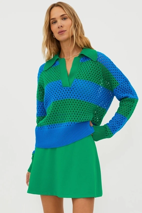 BEACH RIOT | Wynn Top - Garden Green Stretch Ribbing