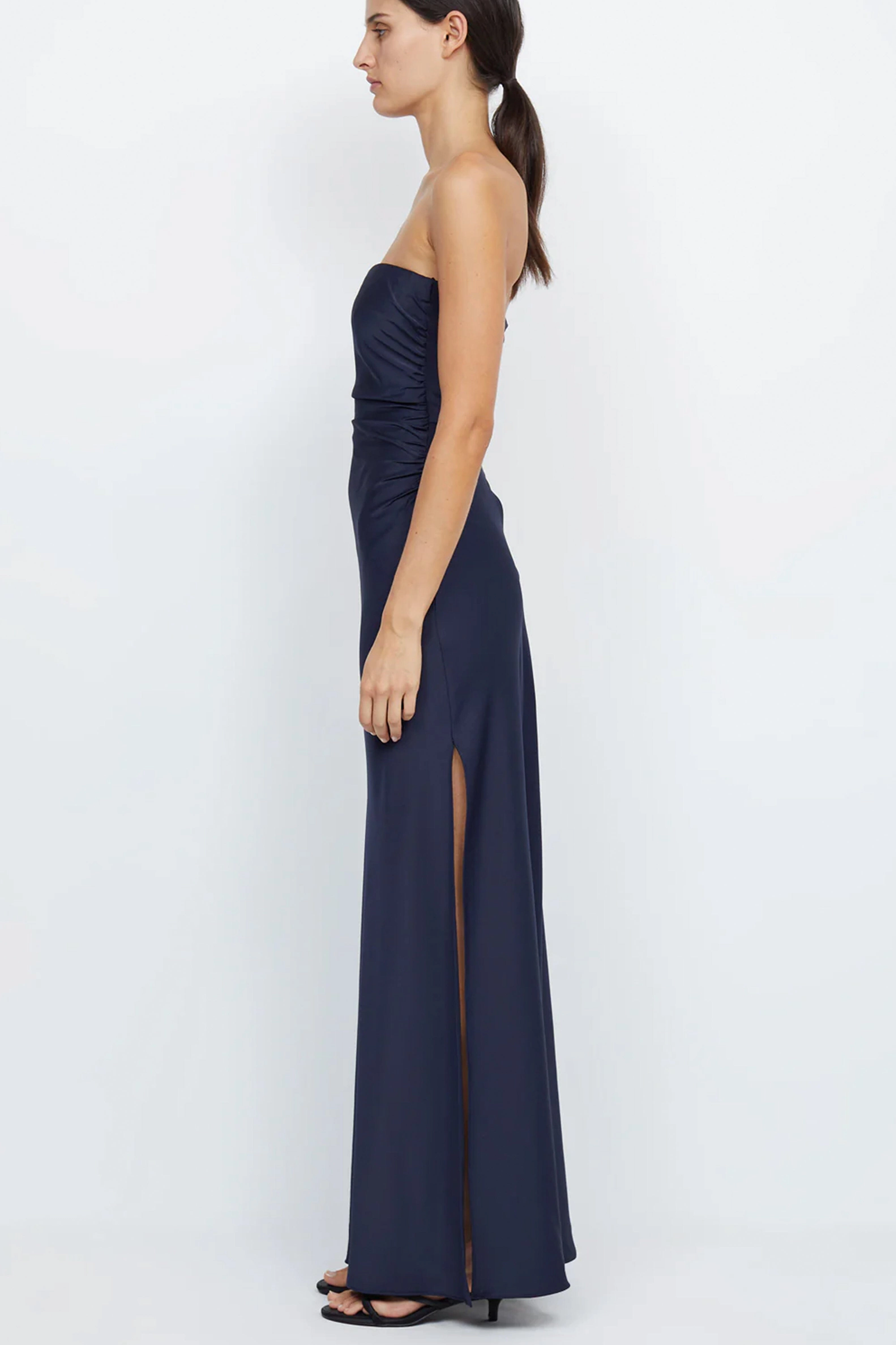 Chic Everyday Wear Tonal-Stitching BEC   BRIDGE | Eternity Strapless Maxi - Ink