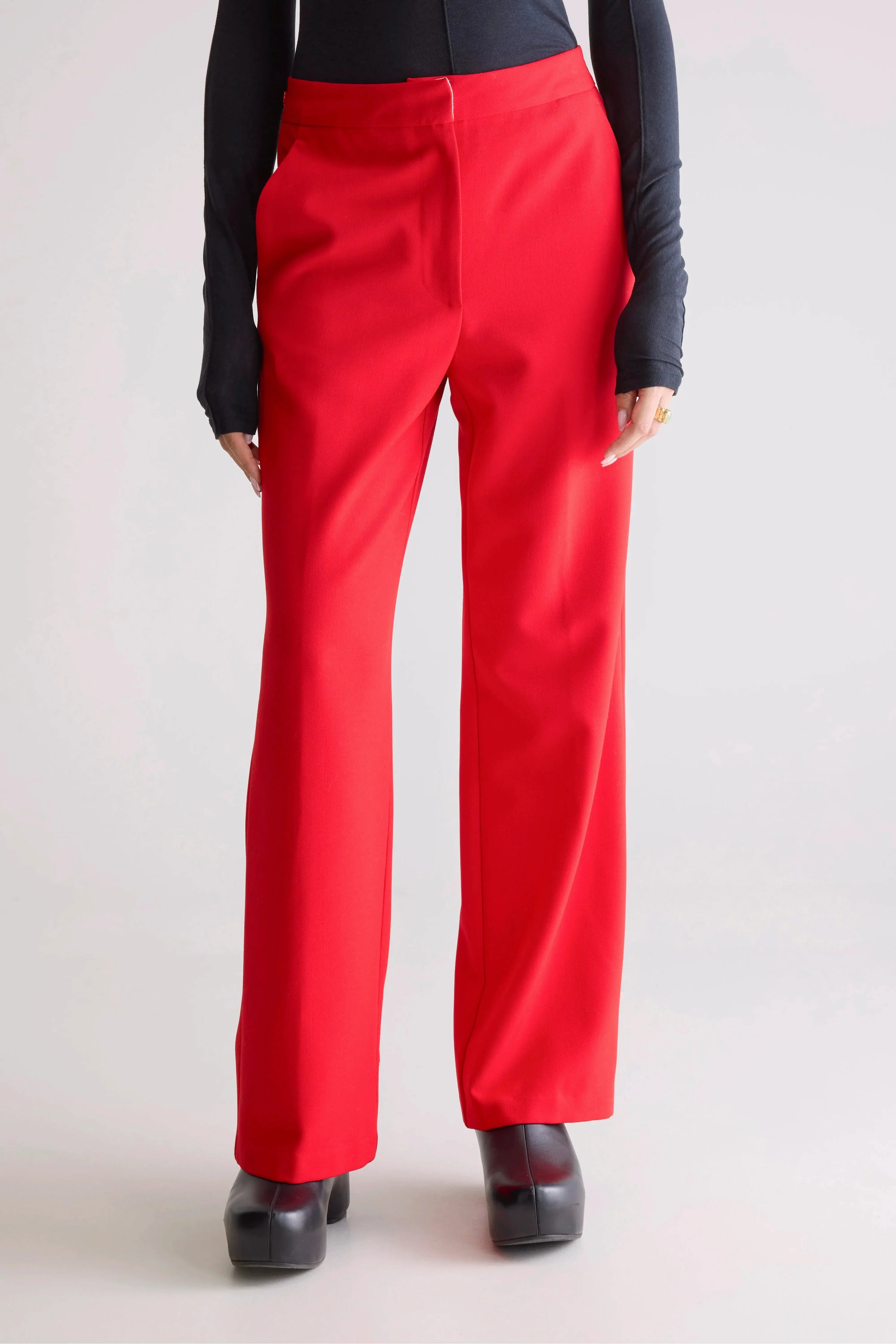 All Day Comfort Fit Bellerose Sunrise Trousers in Red