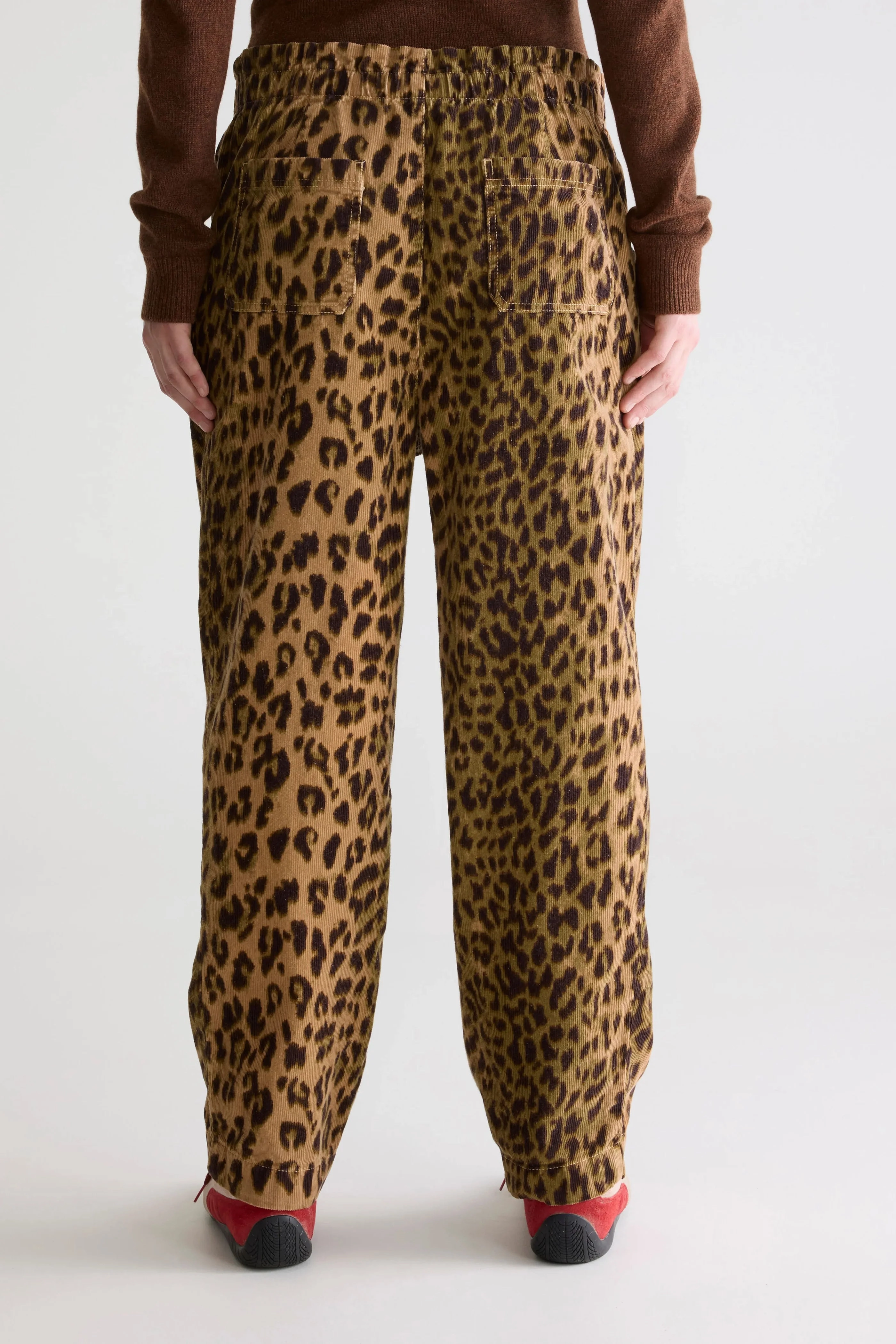 Reinforced Pockets Stretch Layer Fit Bellerose Winona Pants in Leopard