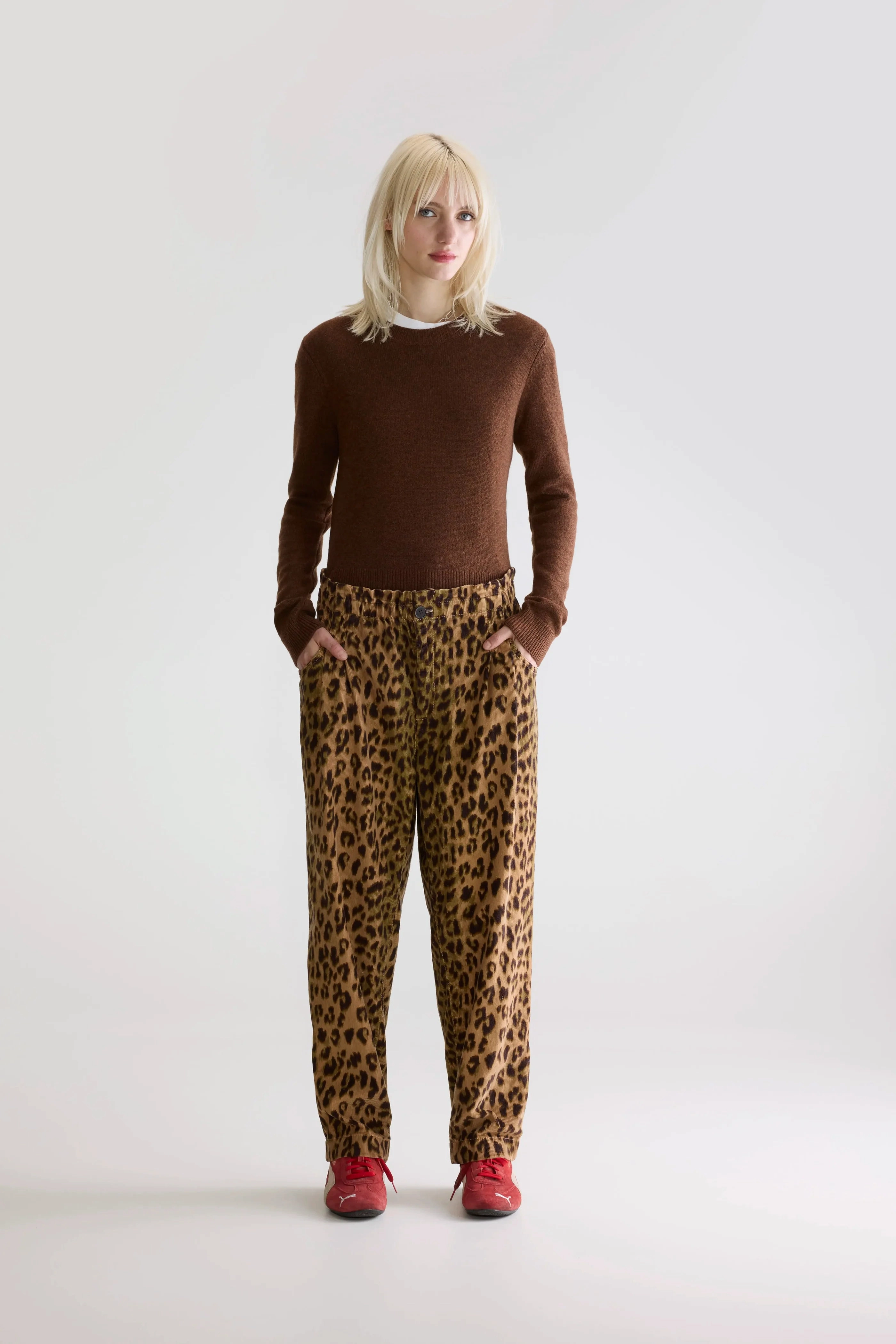 Tailored Fit Bellerose Winona Pants in Leopard