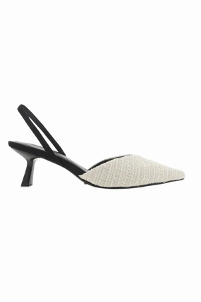 BILLINI | Anita Slingback - Cream Bouncle Fresh Edge Elastic Strap