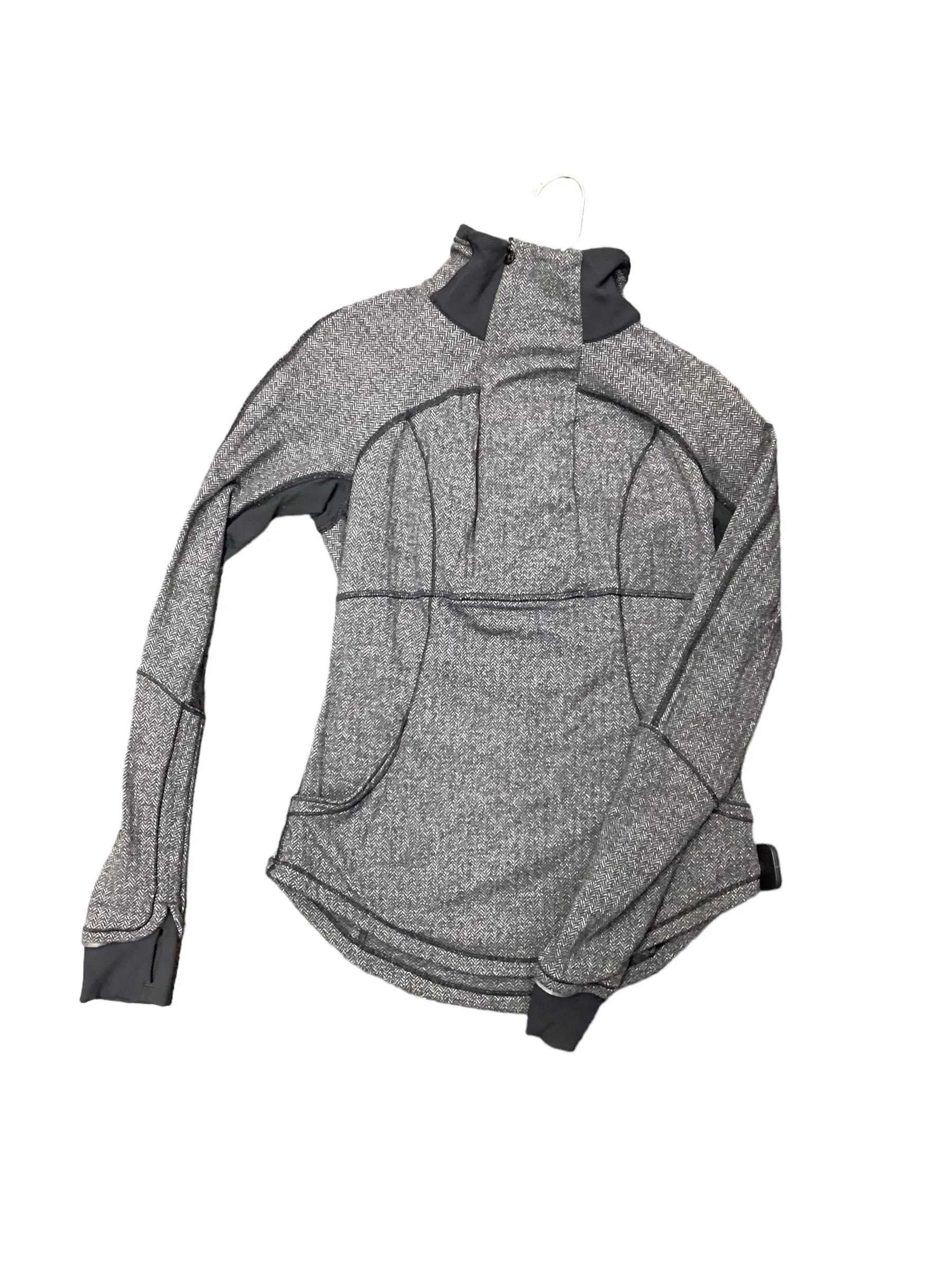 Multi Use Piece Reinforced Shoulders Black Athletic Jacket Lululemon, Size 6