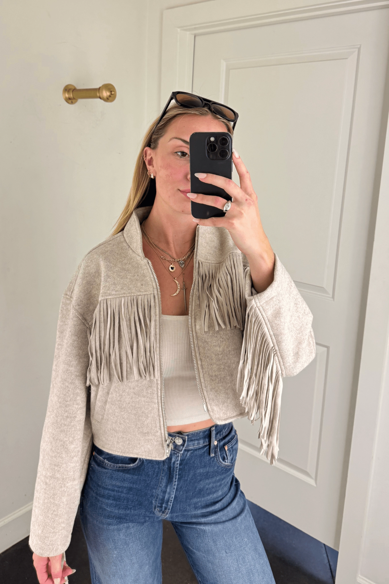 BLANK NYC | Own It Fringe Jacket Crisp Clean Fit