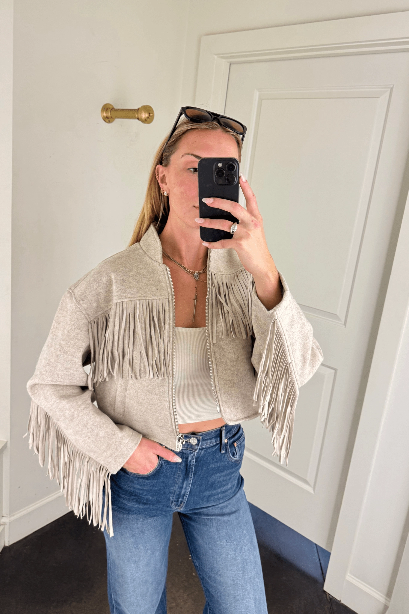 Lined Pockets BLANK NYC | Own It Fringe Jacket