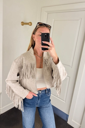 Lined Pockets BLANK NYC | Own It Fringe Jacket