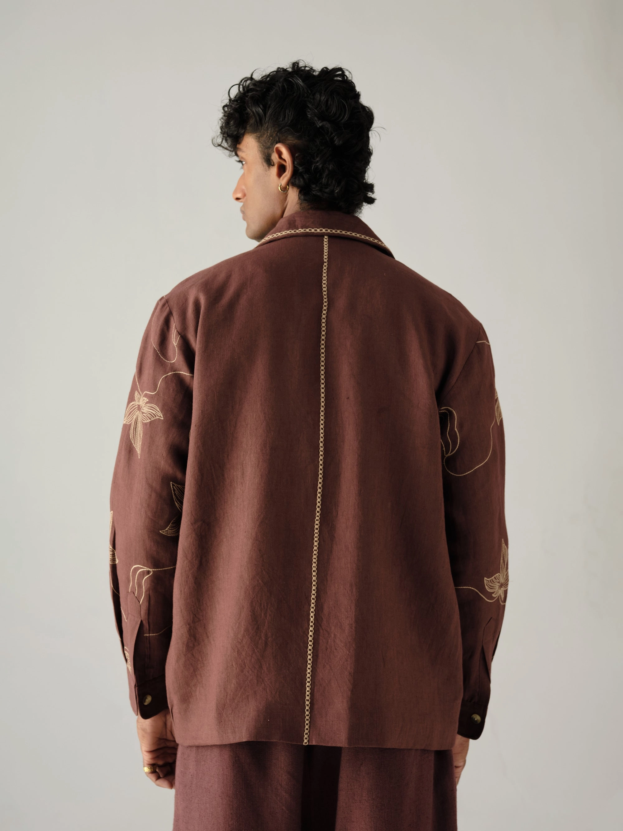 Double Breasted Bloomer Shacket Set