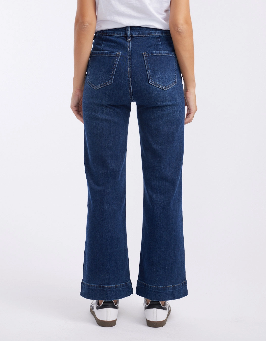 Bobbi 7/8 Denim Jeans - Mid Wash Simple Layers Date Night Sunny Vibes