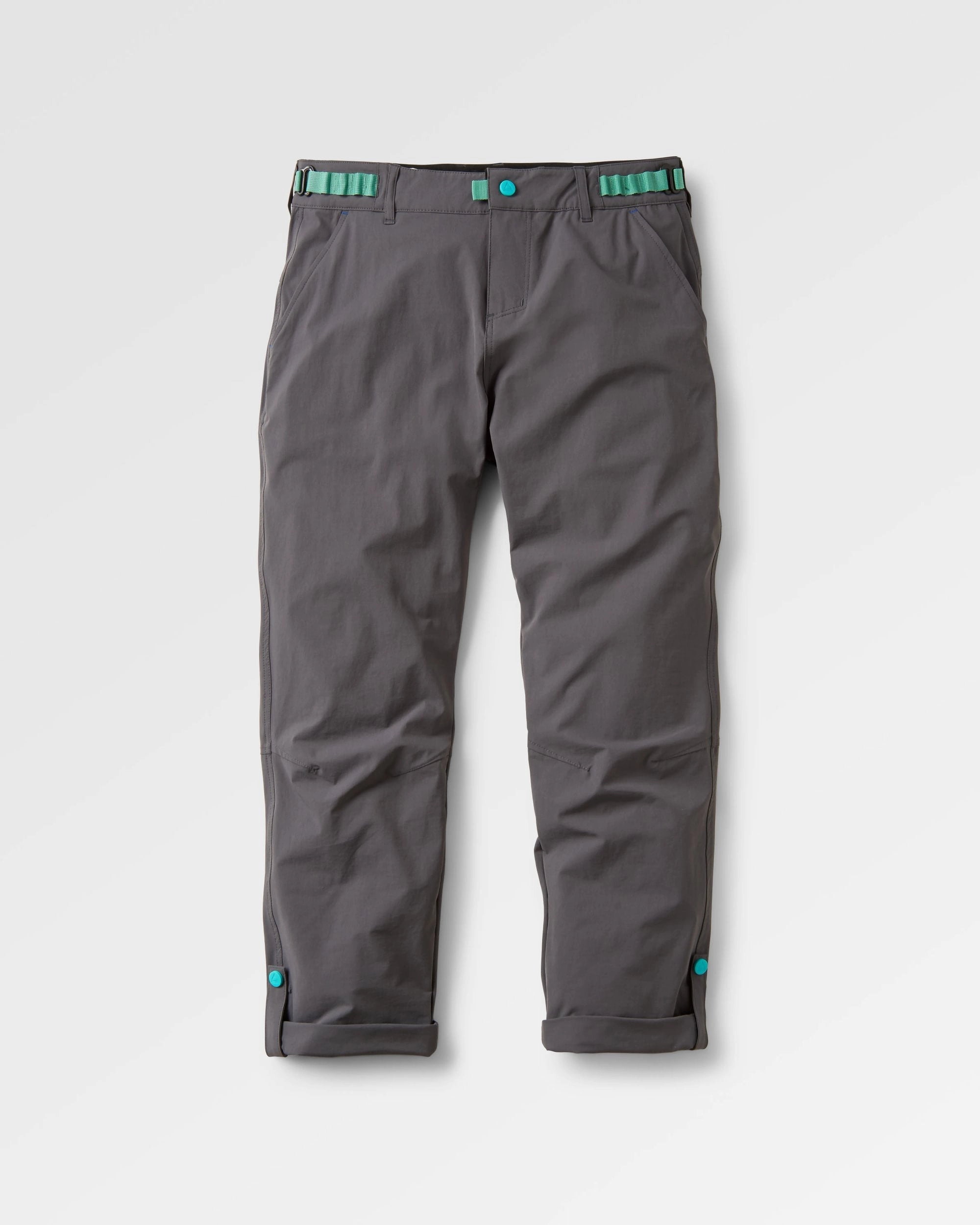 365 Trail Roll Up Trouser - Charcoal DoubleLayeredKnees Effortless Comfort