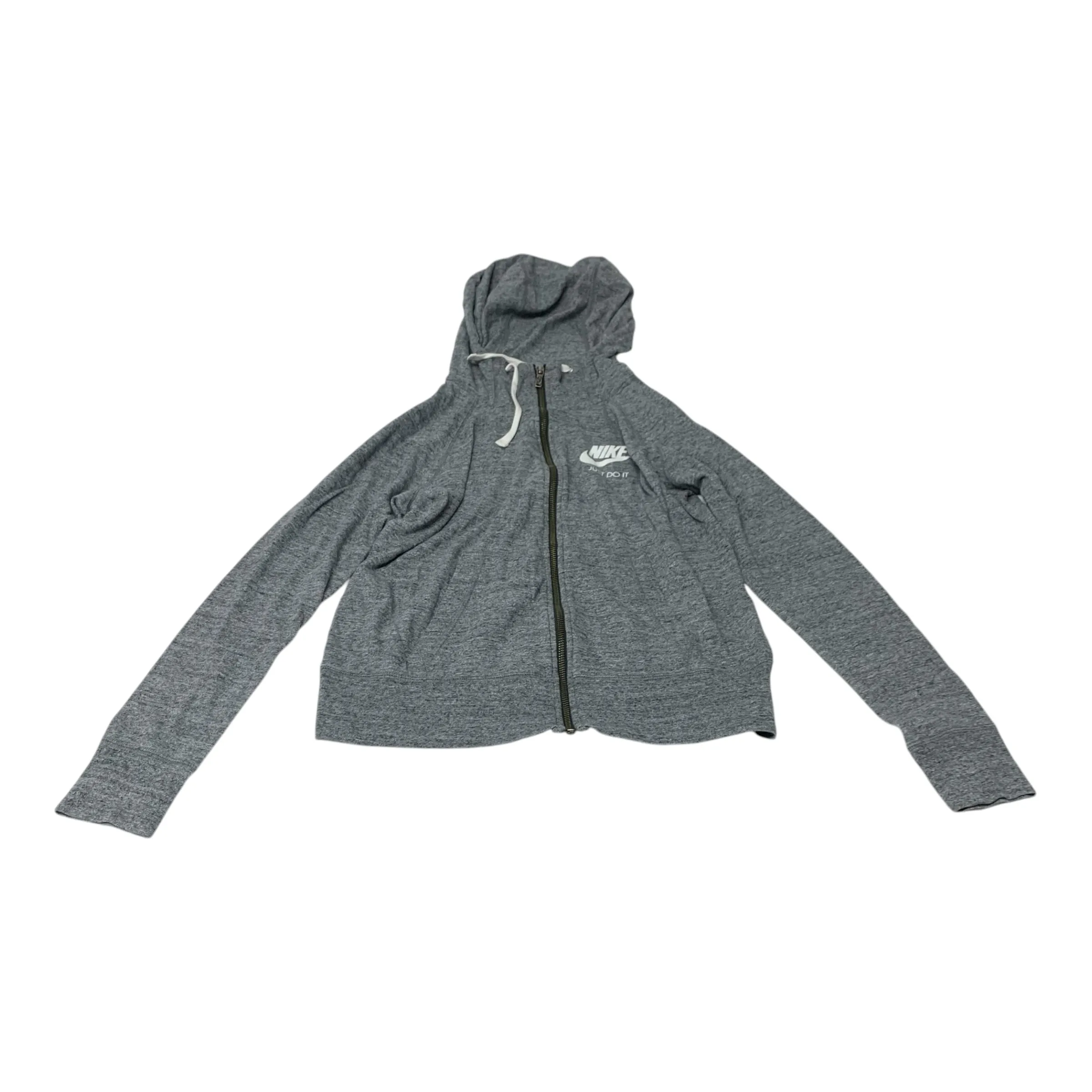 Athletic Jacket By Nike Apparel In Grey, Size: M Tech Use
