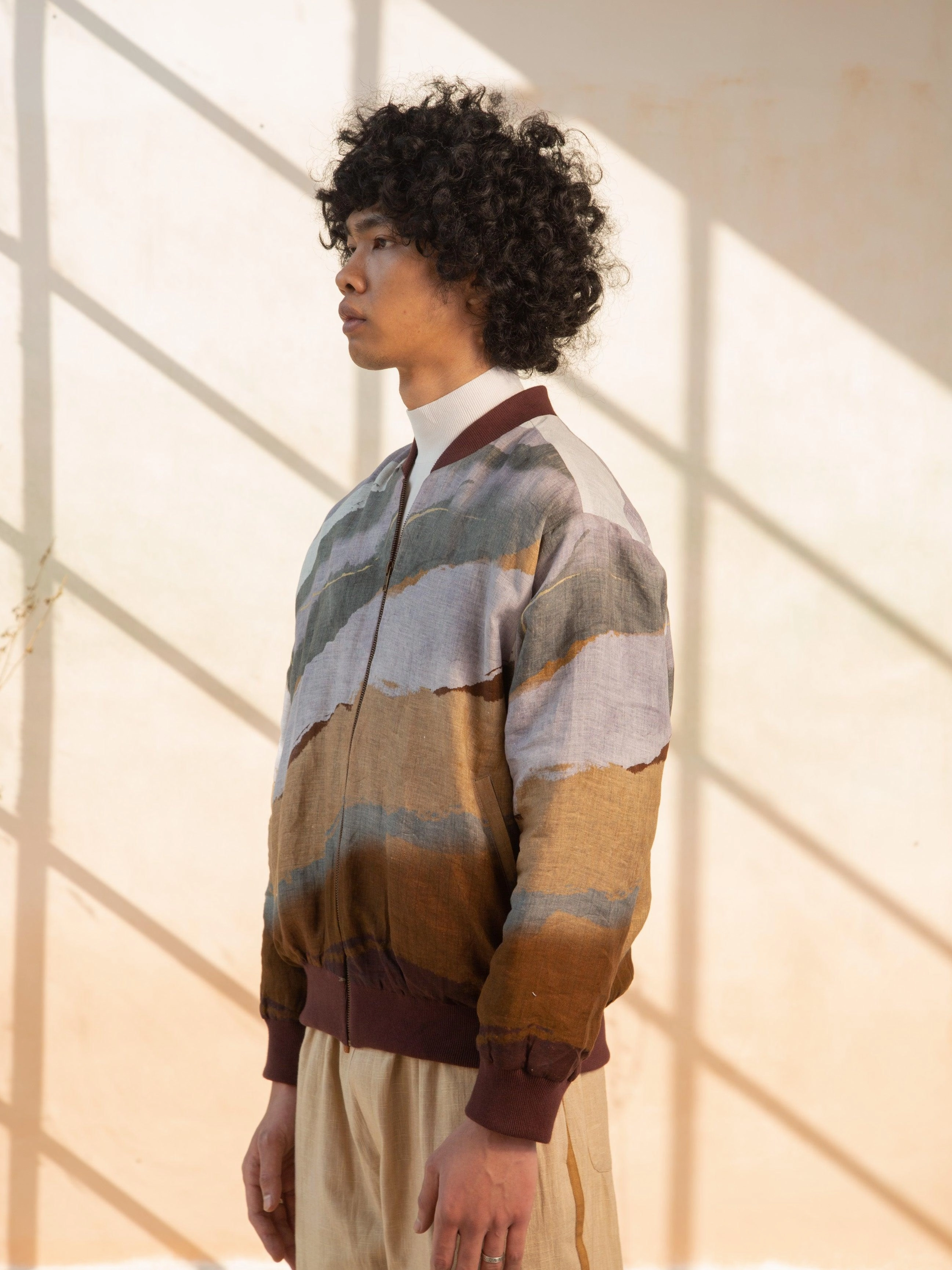 Bomber Jacket Pocket Details Polished Casual