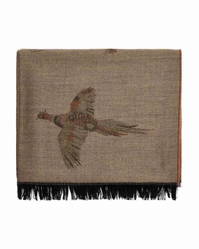 Dubarry Birchdale Wool Stole Teflon Finish Fringe Detail