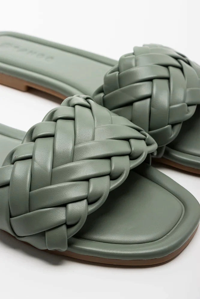 Braided Mule Sandal Foam Comfort