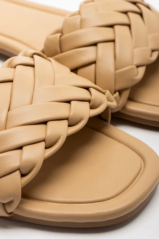 Braided Mule Sandal Natural Relaxed Flip-flops