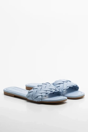 Braided Sandal Blue Snug Fit Adjustability
