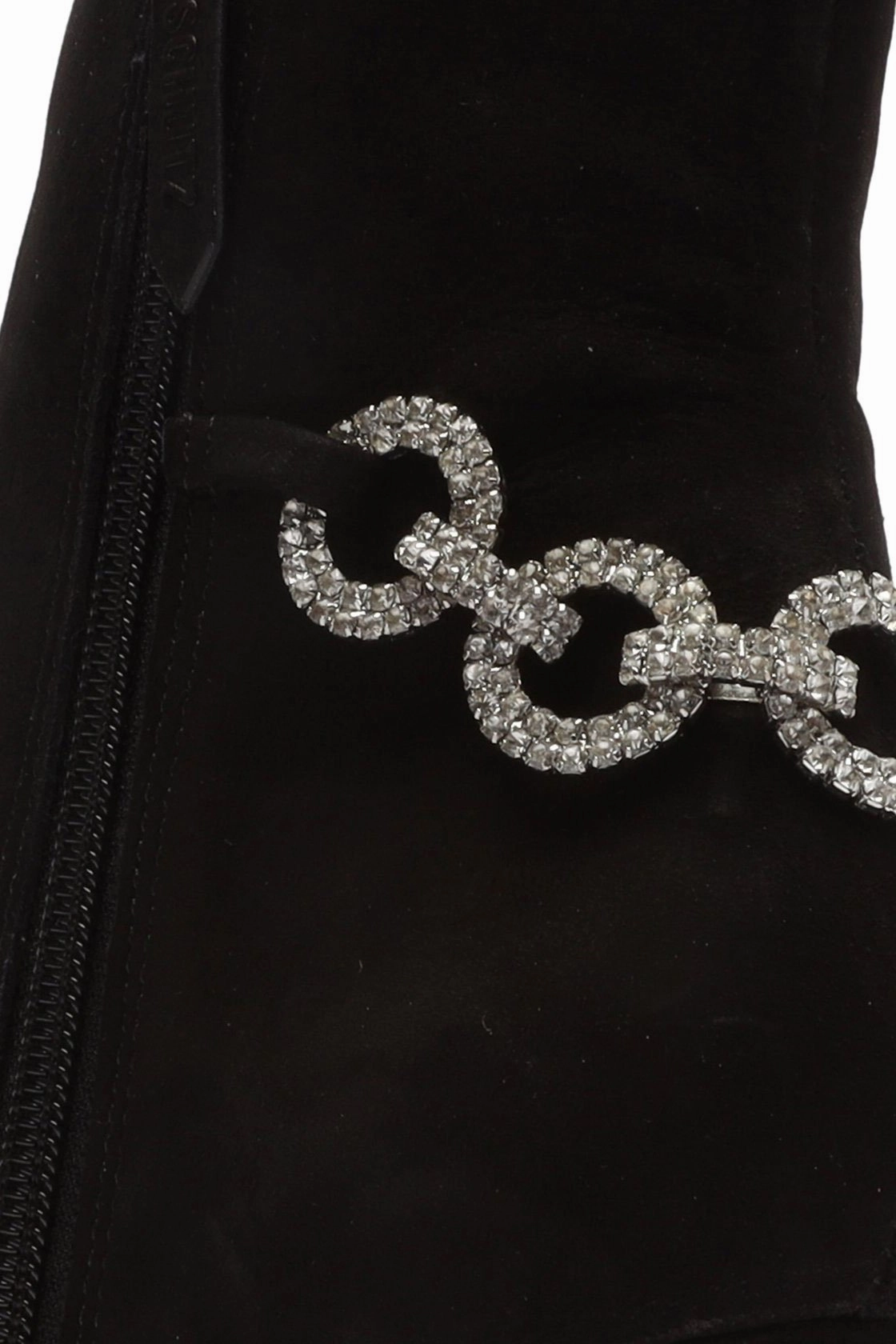 Quiet Sole SCHUTZ | Elisha Bootie - Black/Chain