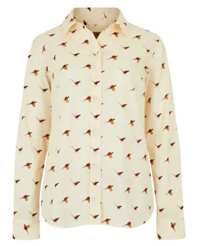 Conference Appropriate Dubarry Womens Calamint Pheasant Print Shirt