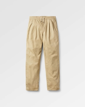Compass Elasticated Waist Trouser - Biscuit Structured fabric DoubleLayeredKnees