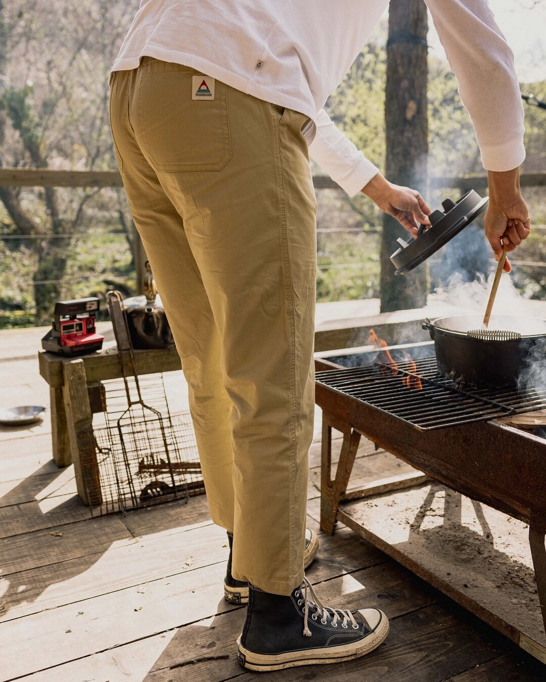 Compass Elasticated Waist Trouser - Biscuit Work Comfort