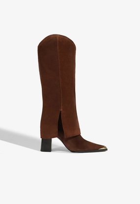 Raffaela Up Cloak Suede Boot Cushion Zone