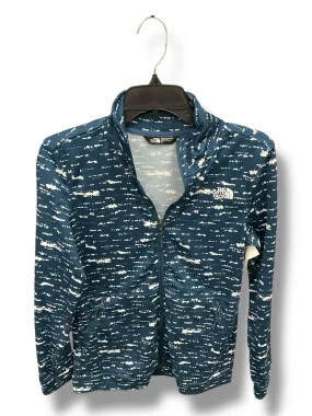 Casual City Athletic Jacket By The North Face In Blue & White, Size: S