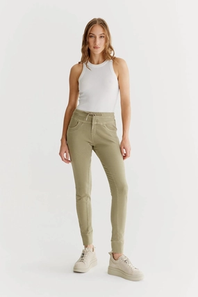 Anti Pilling Breathable layers Mila  Slim Jogger Pant - Light Khaki - 27" Inseam L01