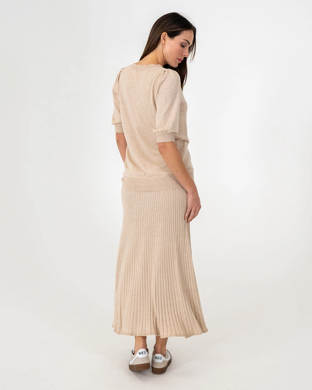 Callie Knit Skirt - Sandstone Seasonal Must Have