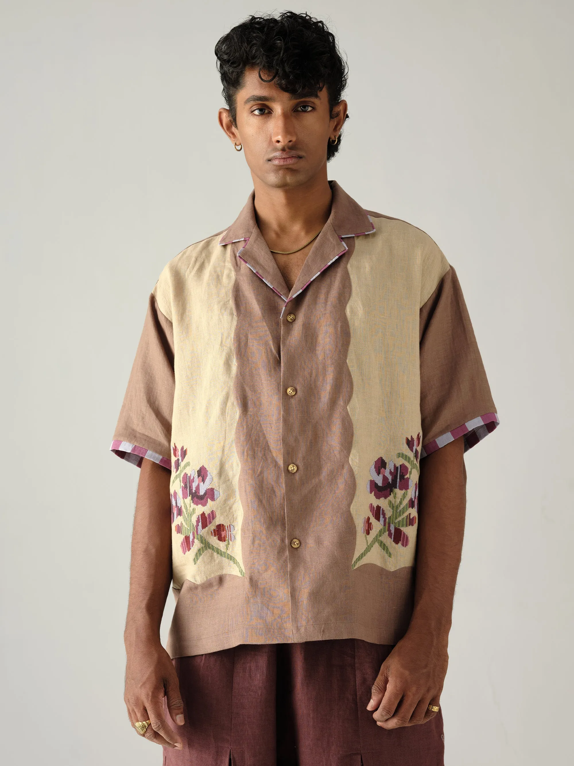 Camp Shirt Checkered Look