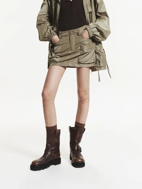 Cargo Pocket Mini Skirt Neutrals Only Easy Outfit
