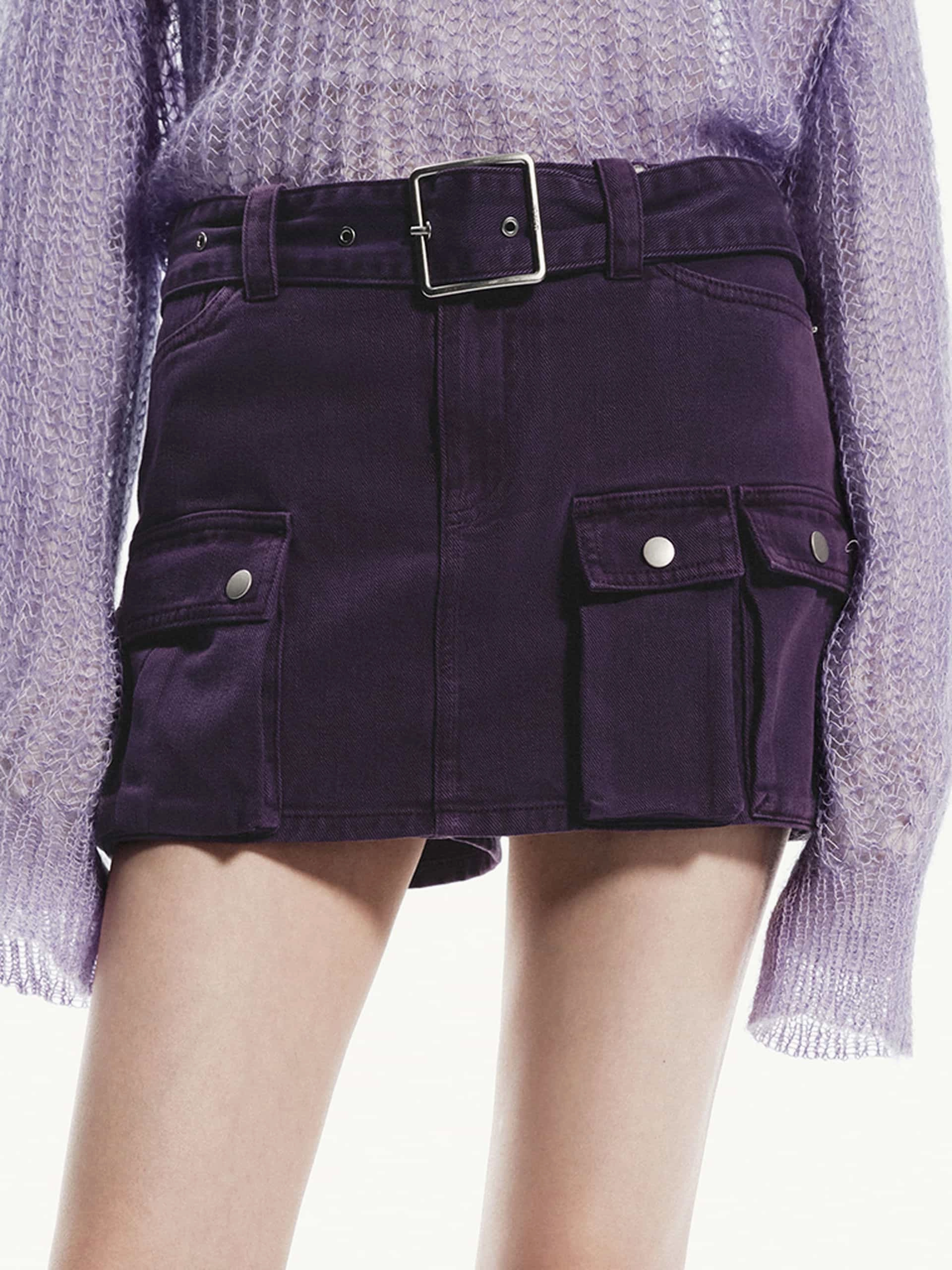 Cargo Pocket Mini Skort Minimal Fit Slim Look