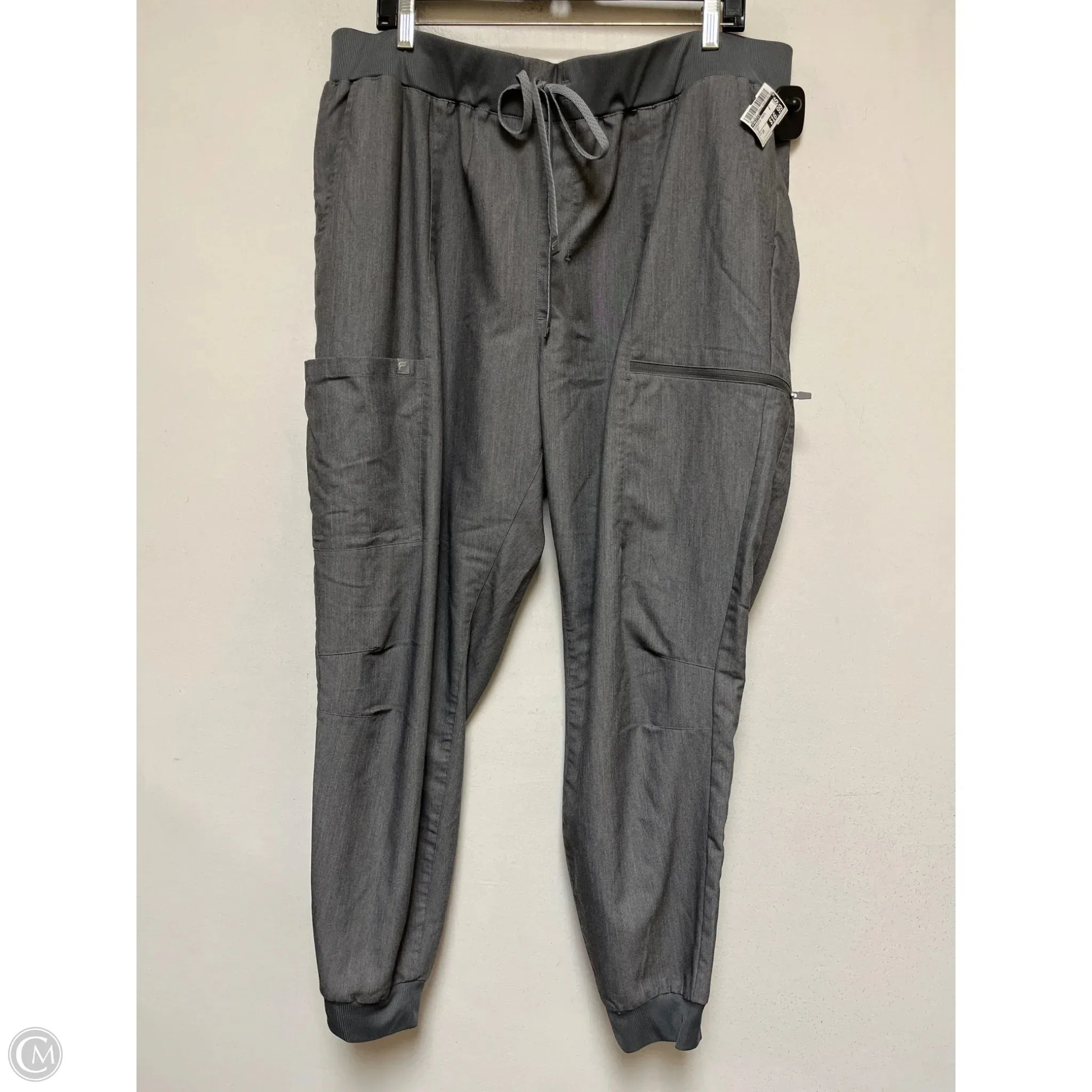 Athletic Pants By Fabletics In Grey, Size: 2x Durable Hemming FlameRetardantTreatment