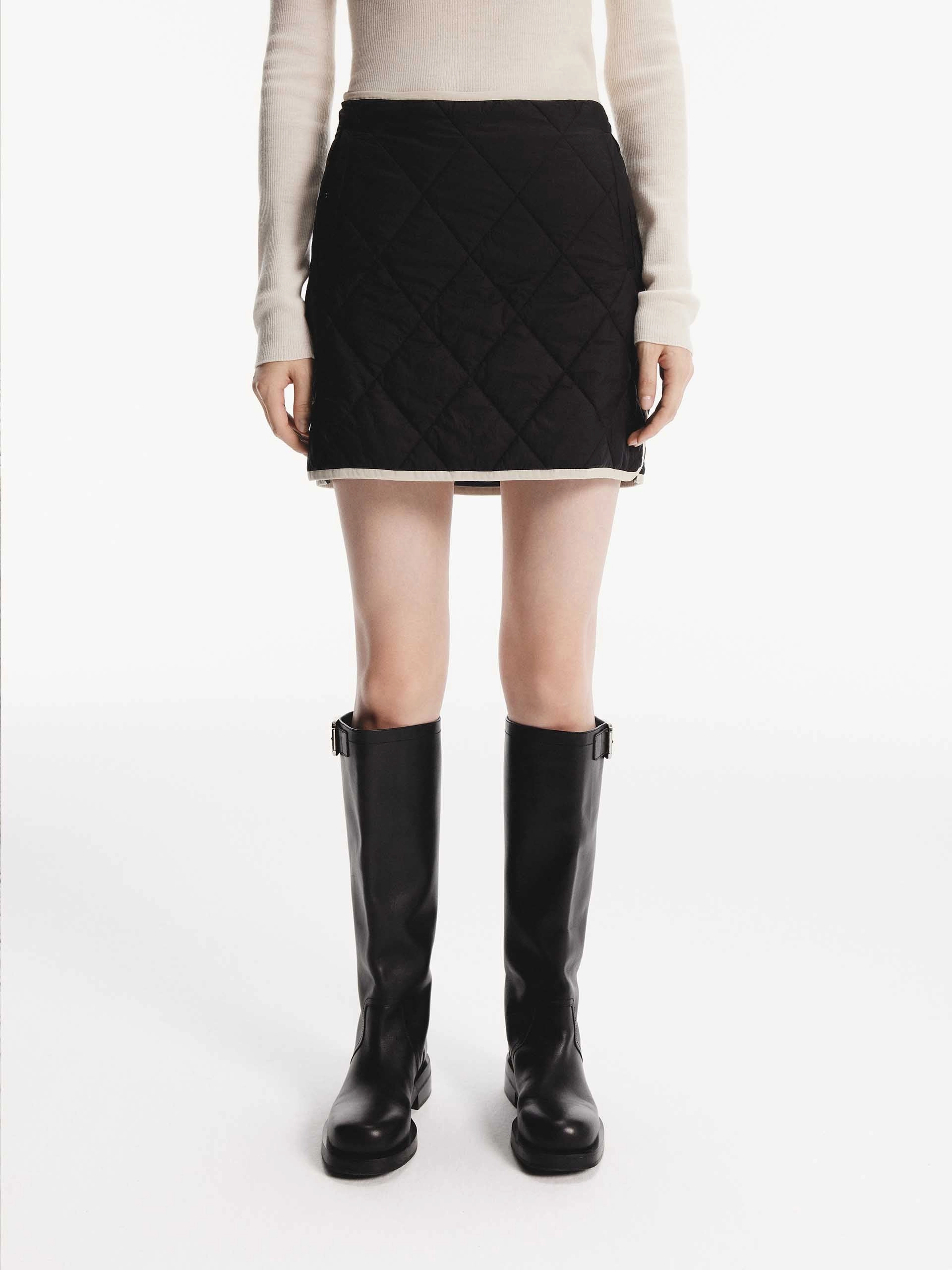 Contrast Detail Mini Skirt Festival Outfit Non Restrictive