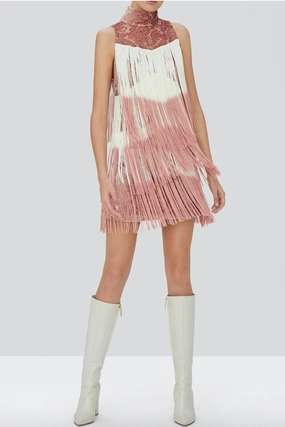 ALEXIS | Mayla Blush Fringe Dress Casual Outfit