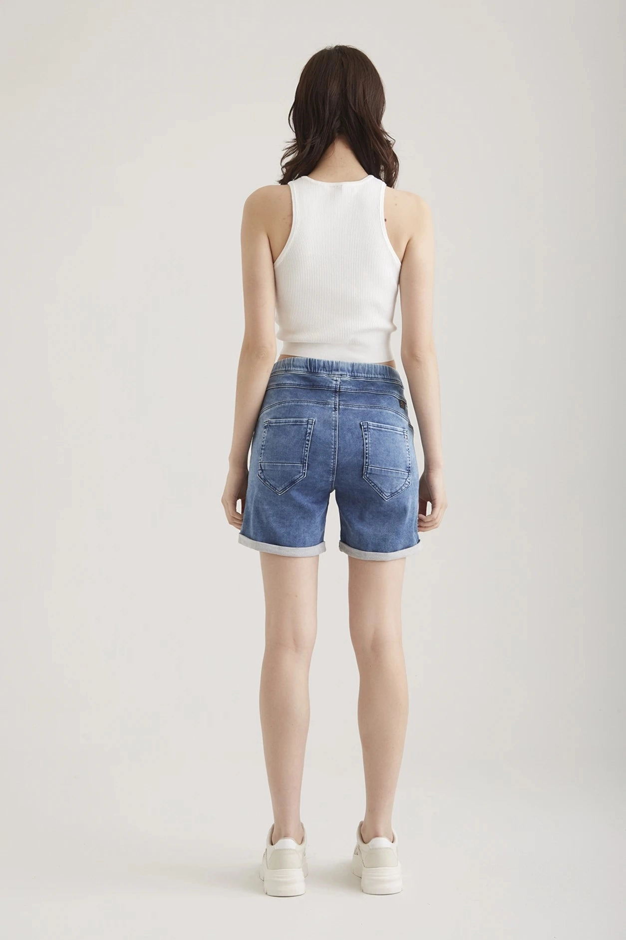 Anna - Shorts - Blue Denim Comfort Design Fitted waist