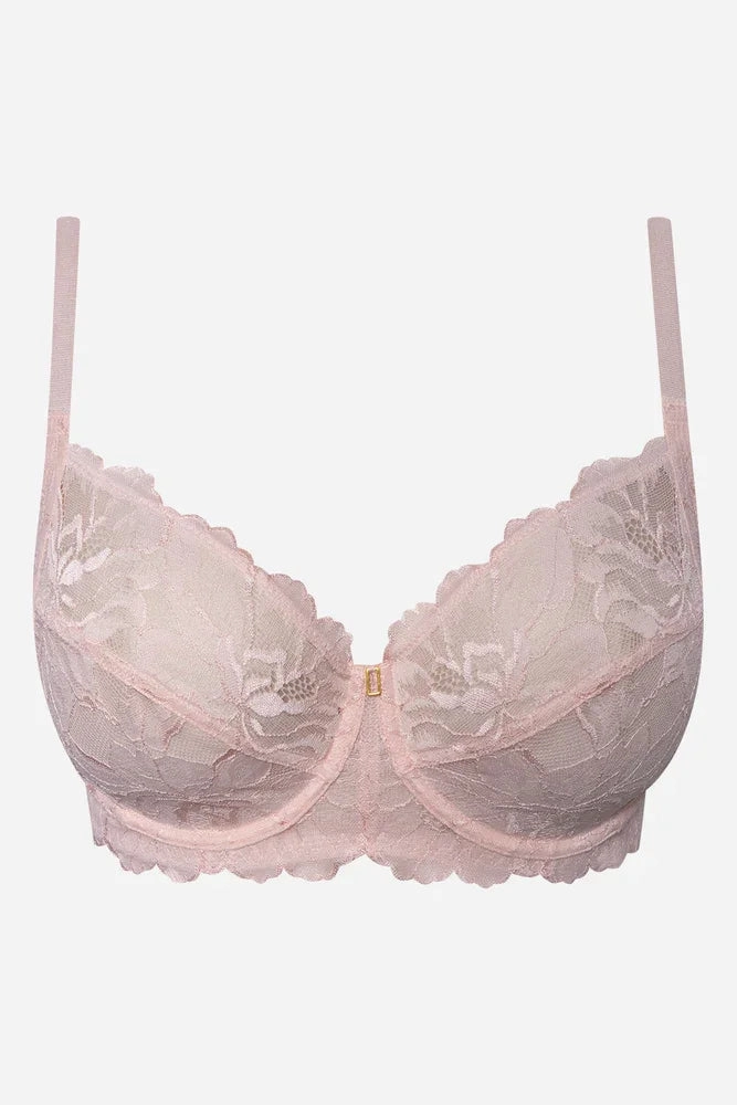 Plus Size 2 Pack Lace Non Padded Underwire Bra Black And Pink Comfortable seams
