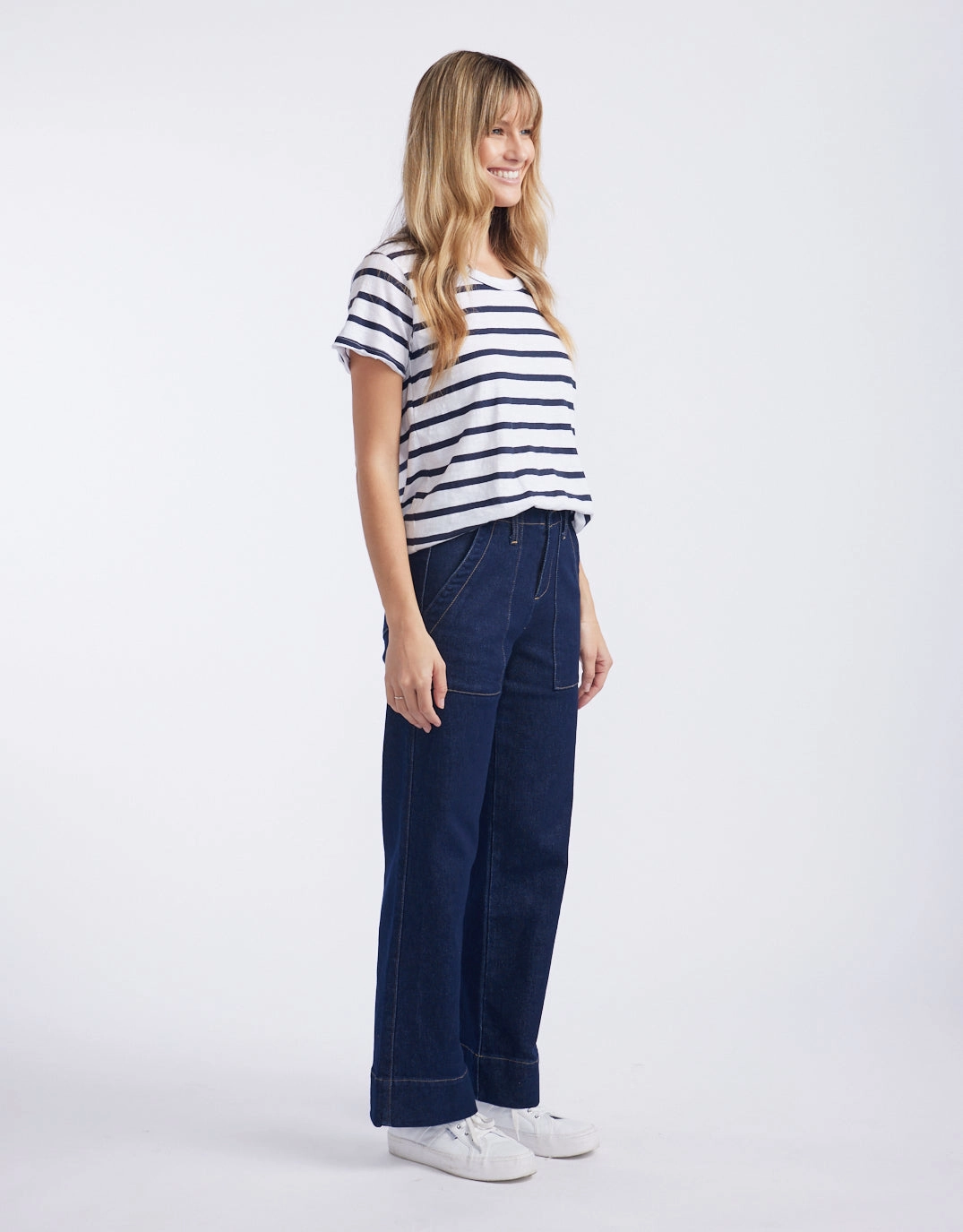 Couple Look Eco Friendly Celeste Wide Leg Jeans - Indigo